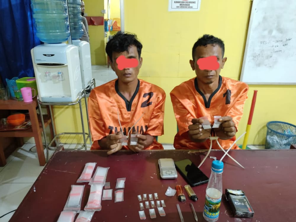 Polsek Kuantan Mudik Tangkap Pelaku Pengedar Narkotika Jenis Sabu