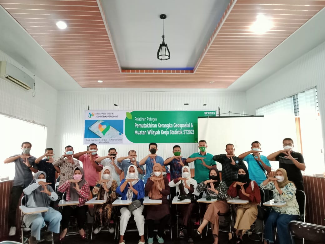 Sebanyak 89 Mengikuti Pelatihan Tentang Pemuktahiran Kerangka Geospasial Dan Muatan Wilkerstat ST2023