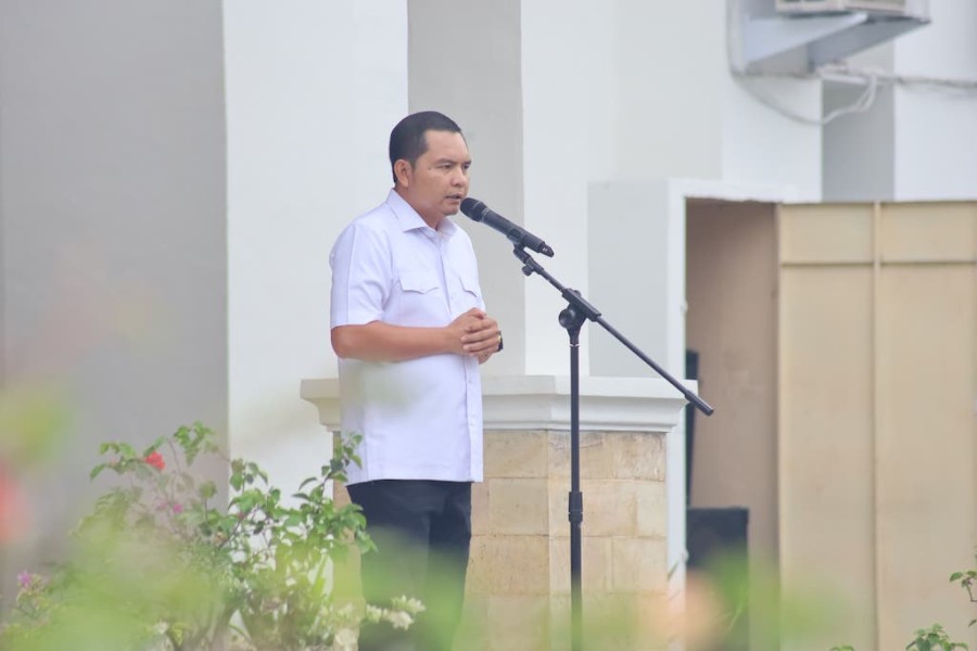 Hari Pertama Kerja, Bapenda Pekanbaru Gelar Apel dan Halalbihalal