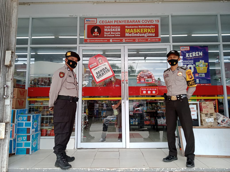 Upaya Tangkal C3 dan Penyebaran Covid-19, Polsek Bunut Gelar Patroli