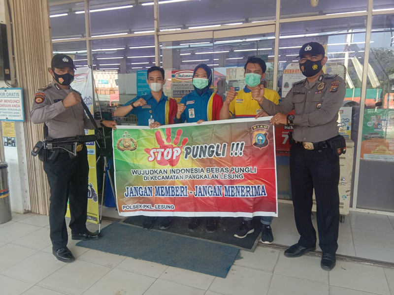 Saber Pungli, Polsek Pangkalan Lesung Pantau dengan Gali Informasi