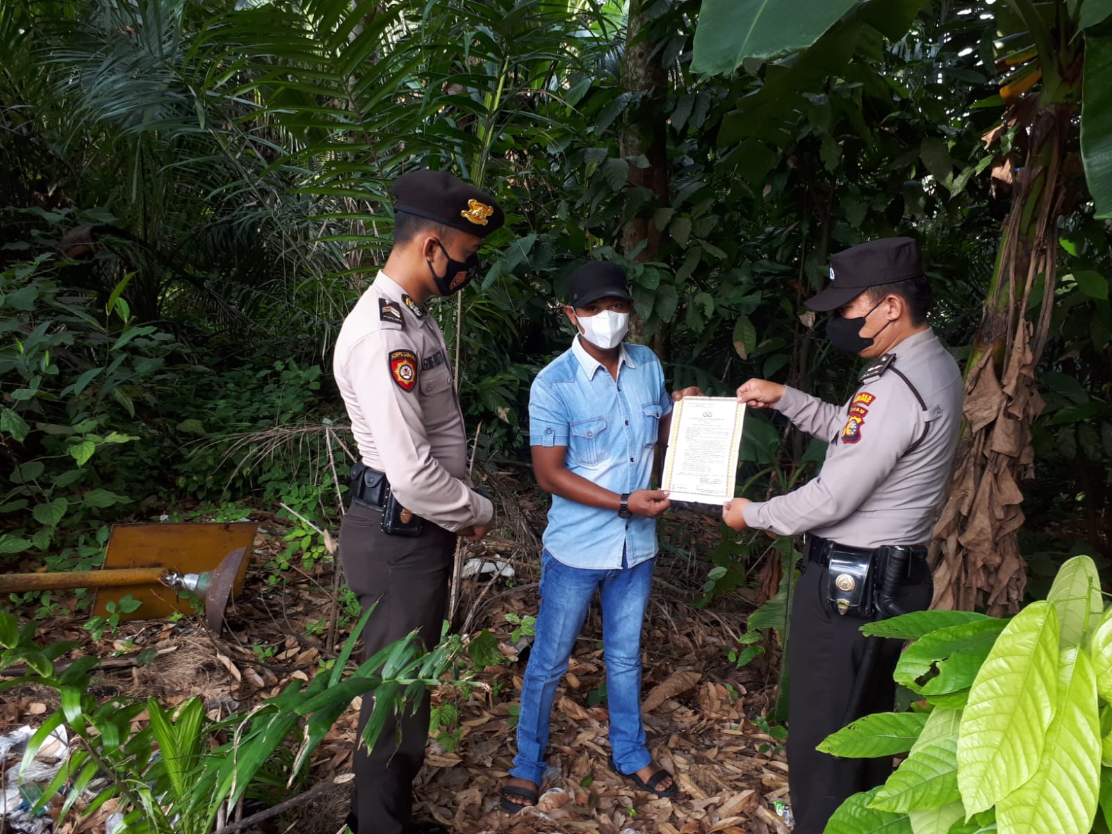 Antisipasi Titik Api di Wilkum, Polsek Bandar Sei Kijang Patroli Karhutla