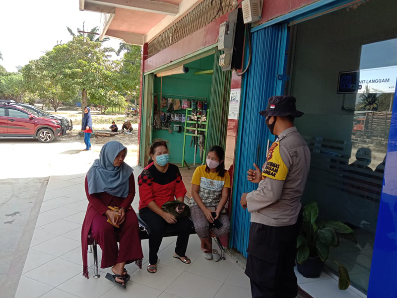 Jaga Kamtibmas, Polsek Langgam Lakukan Pemantauan dengan Patroli