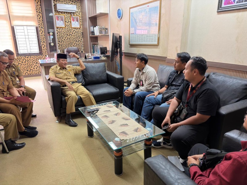 Bebas blankspot, Pemkab Kuansing Melalui Dinas Kominfo Terima Kunjungan Telkomsel Regional Sumbagteng  