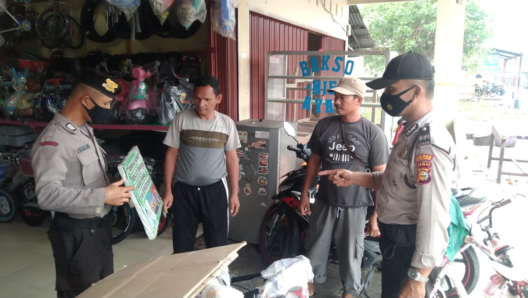 Tegakkan Prokes, Polisi Kecamatan Bandar Sei Kijang Gencar Lakukan Operasi Yustisi