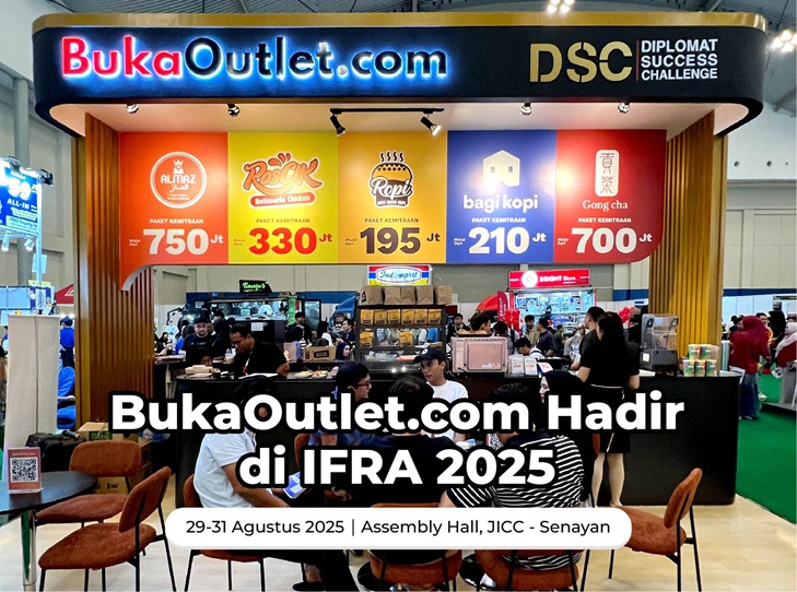 BukaOutlet.com Hadir di Gelaran Bisnis Franchise & Kemitraan Internasional IFRA 2025
