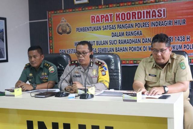 Jelang Ramadan, Polres Inhil Bentuk Satgas Pangan