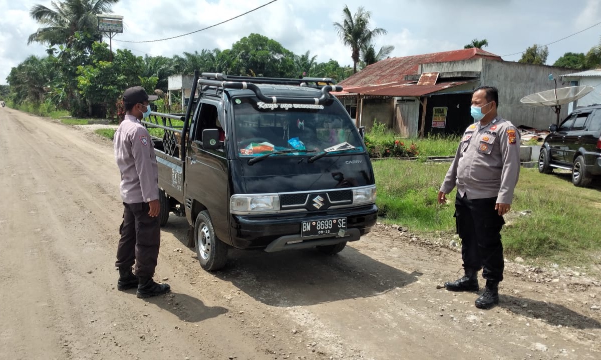 Polsubsektor Pelalawan Kembali Gencarkan Operasi Yustisi Protokol Kesehatan