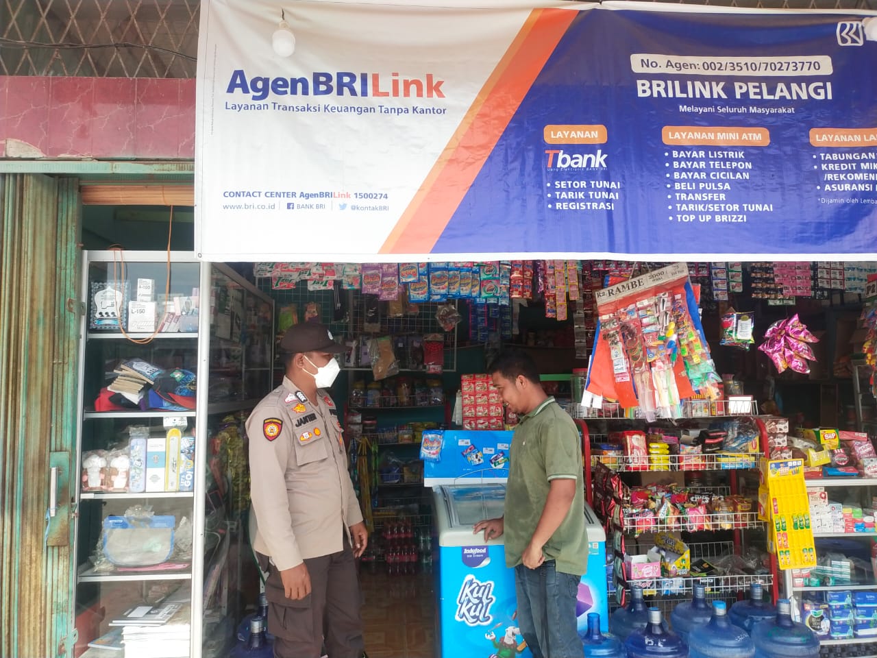 Melalui Patroli, Polsek Langgam Antisipasi Aksi C3 dan Sosialisasikan Prokes 