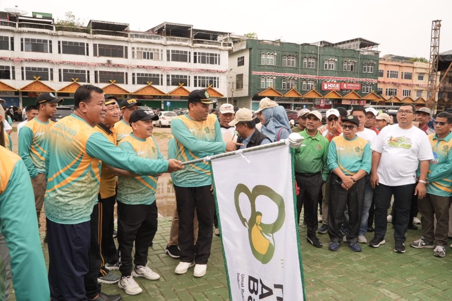 Doa Lintas Agama Awali Kegiatan Gerak Jalan Santai HAB