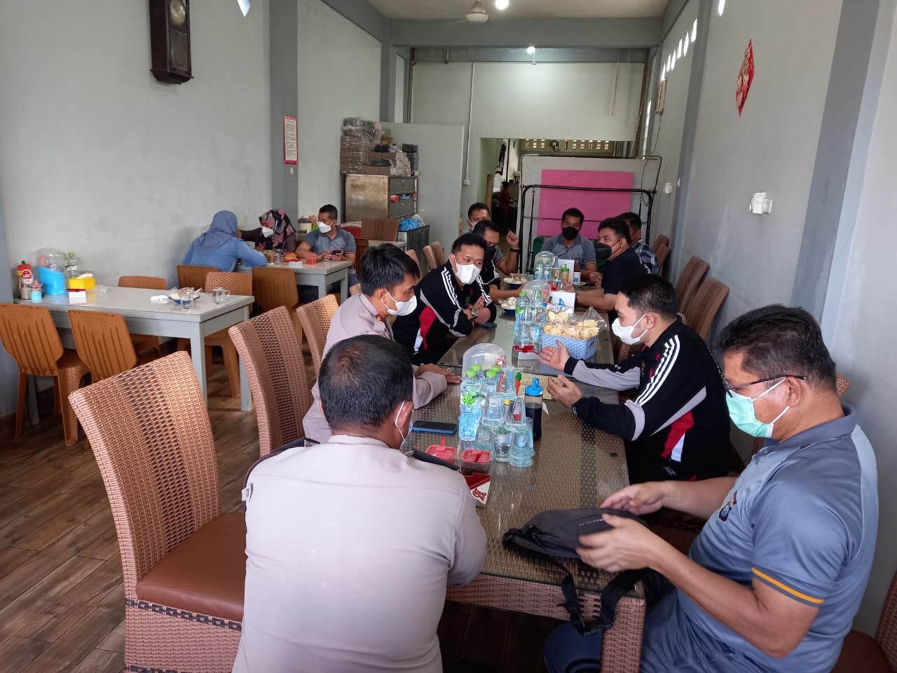 Kapolres Kuansing dan Kajari Kuansing Coffee morning