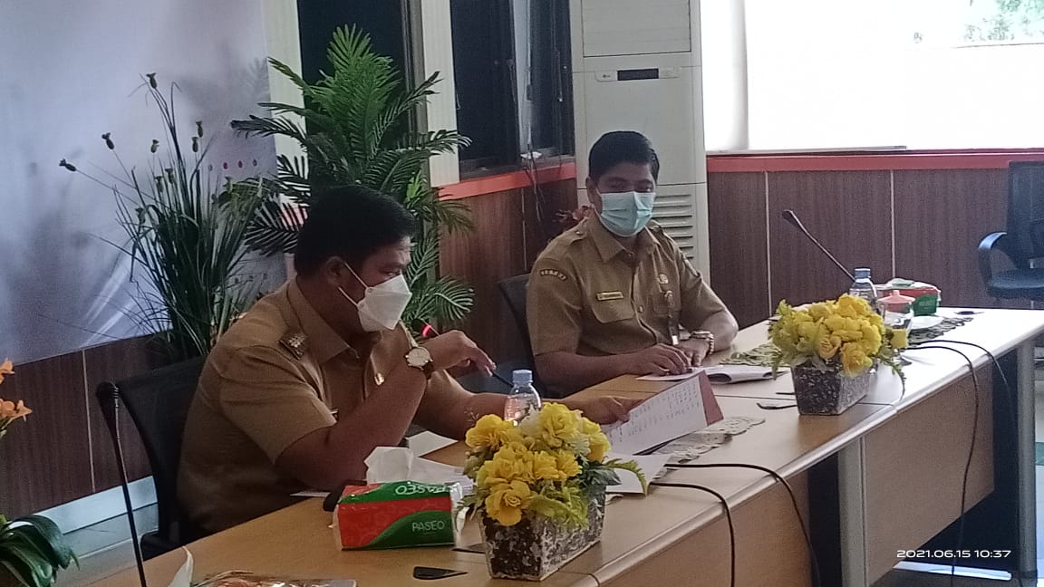 Disela Rapat Covid  Bupati Himbau Perusahaan Peduli Masyarakat