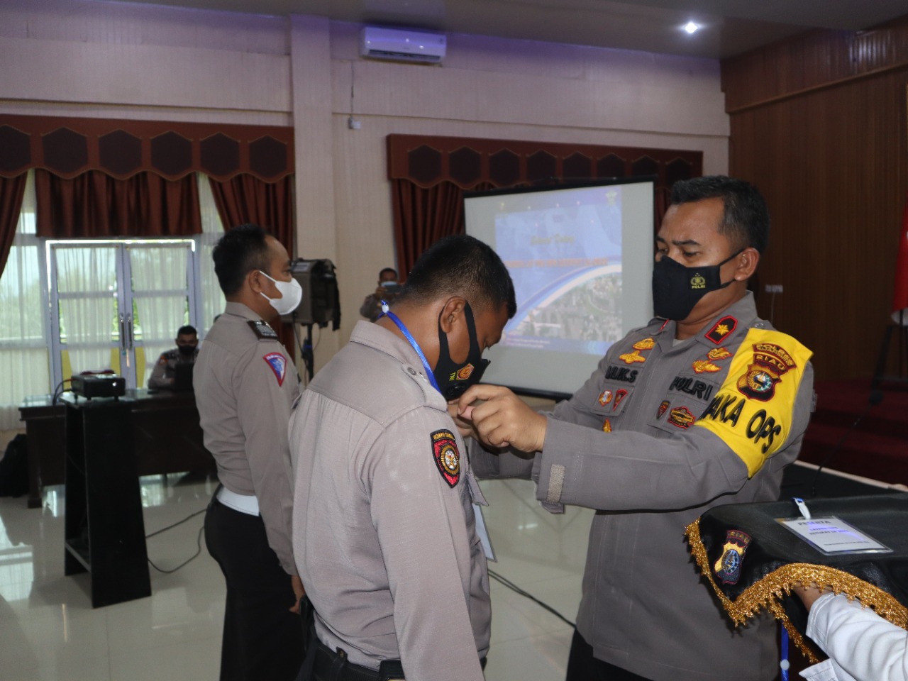 Waka Polres Kuansing Kompol Lilik Surianto S.ST S.H, Membuka Latihan Pra Operasi Ketupat Lancang Kuning 2022 di Polres Kuasing