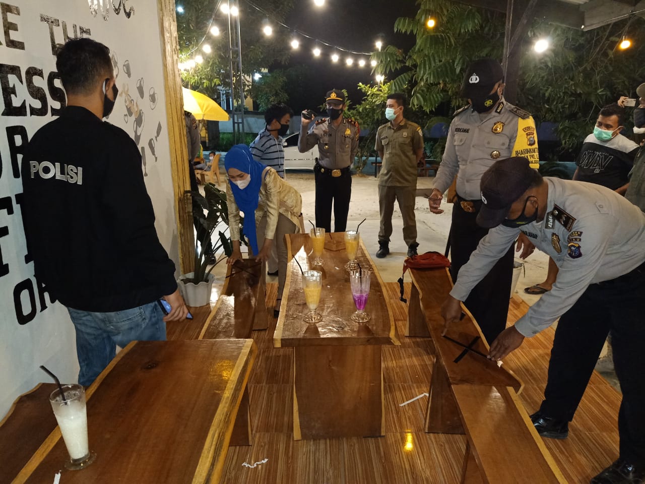 Cegah Covid-19, Polsek Pangkalan Lesung Berlakukan Jam Malam