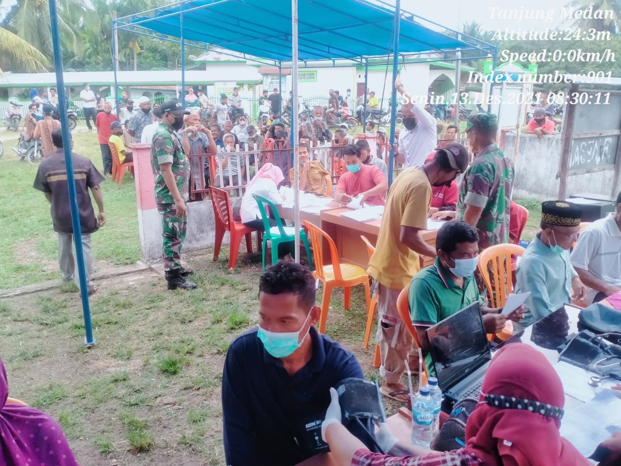 Babinsa Koramil 06 /Cerenti Kodim 0302/Inhu Himbau Warga Masyarakat Untuk Patuhi Protokol Kesehatan Covid-19 di Tanjung Medan Kecamatan Cerenti