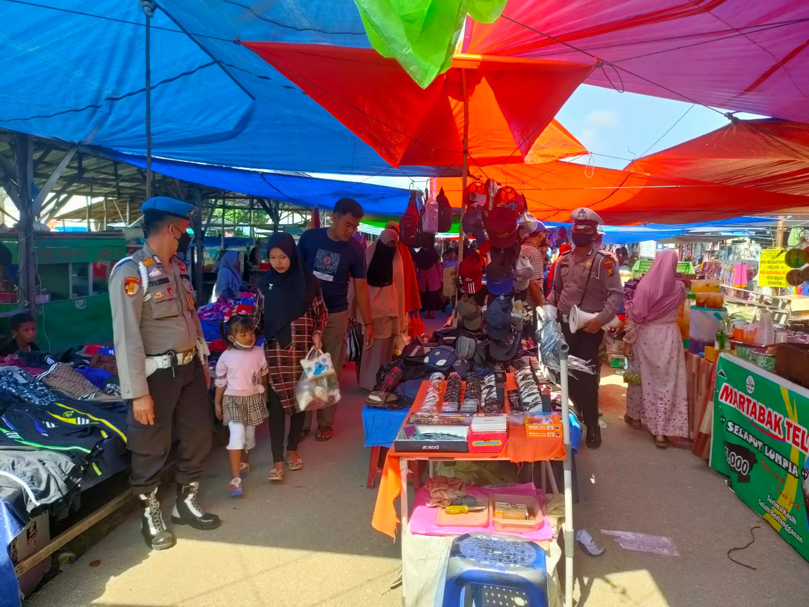 Gelar Yustisi, Polsek Pangkalan Kuras Terus Pantau Kepatuhan Prokes Warga