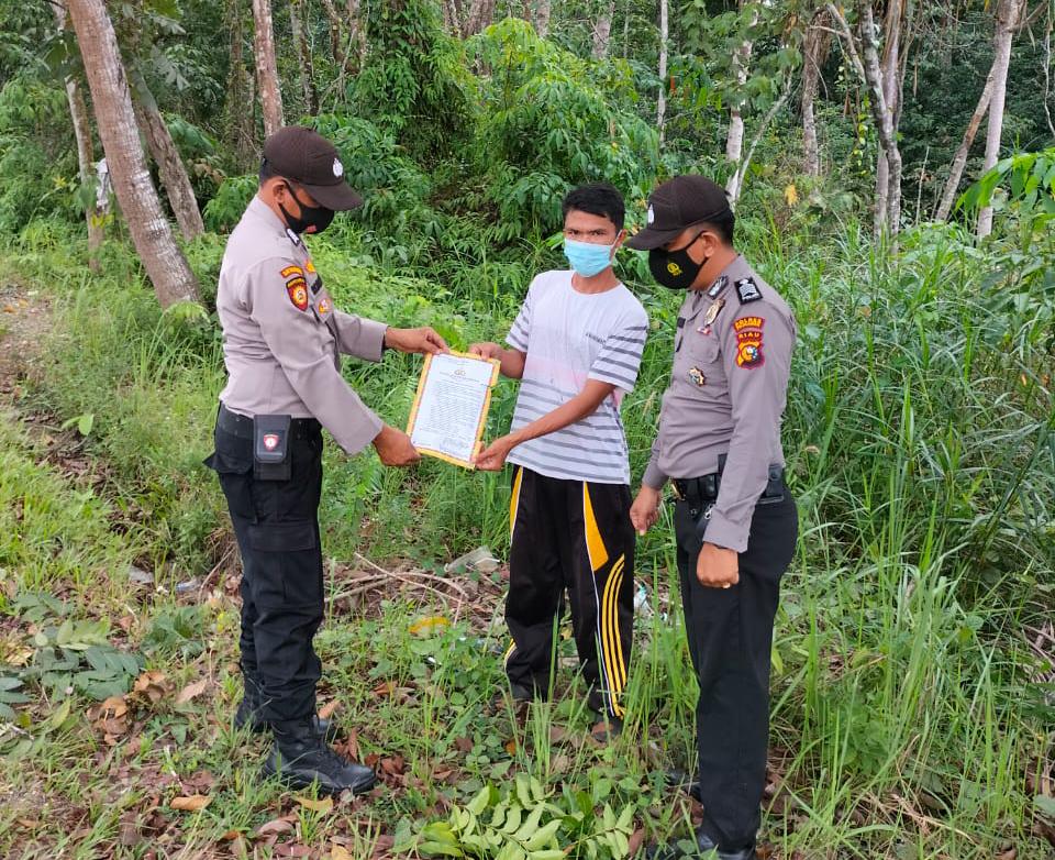 Cegah Karhutla, Polsek Pangkalan Lesung Gencar Laksanakan Patroli Titik Api di Wilkumnya