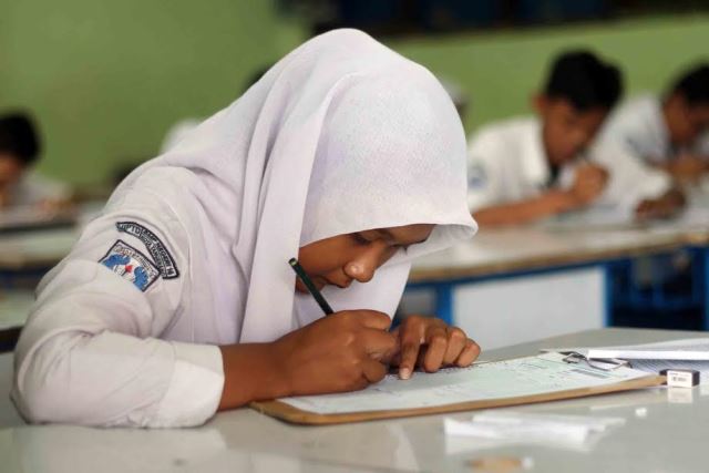 10 Siswa SMPN 4 Pekanbaru Raih Nilai 100 UN Matematika dan Bahasa Indonesia