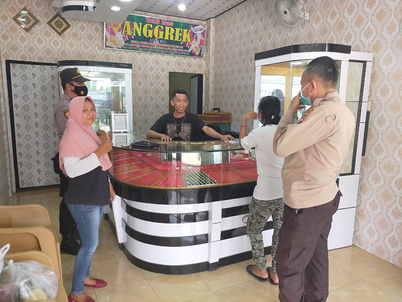 Polsek Pangkalan Kuras Gelar KRYD Cegah Gangguan Kamtibmas