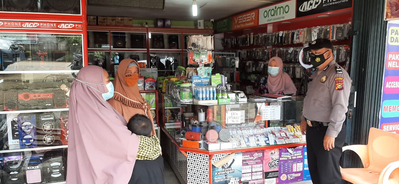 Laksanakan Operasi Yustisi, Polsek Ukui Imbau Warga Disiplin Prokes