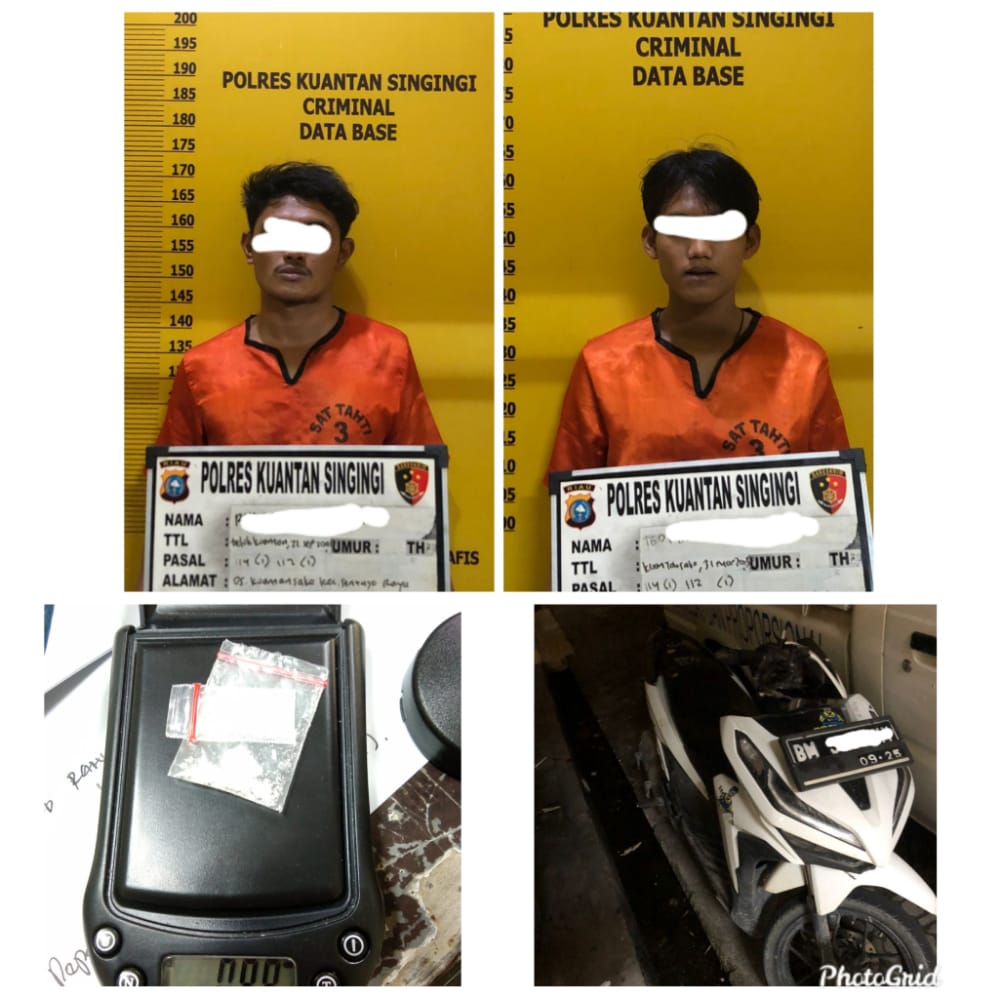 SatRes Narkoba Polres Kuansing Amankan Pengedar Shabu di Sentajo Raya Kuansing