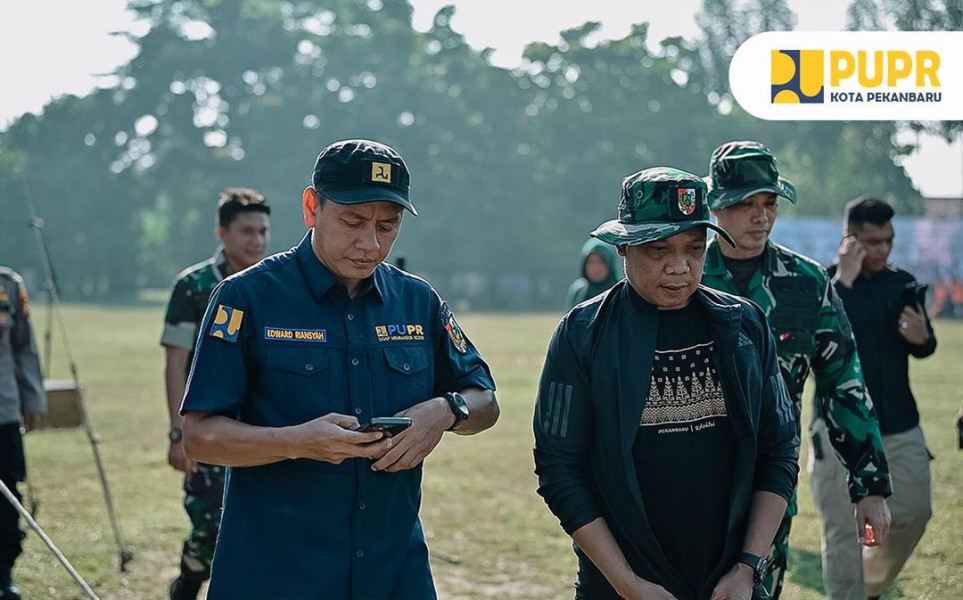 Kadis PUPR dan Pj Walikota Bersama TNI, Polri, Mahasiswa, dan Masyarakat Gelar Gotong Royong Massal di Empat Titik