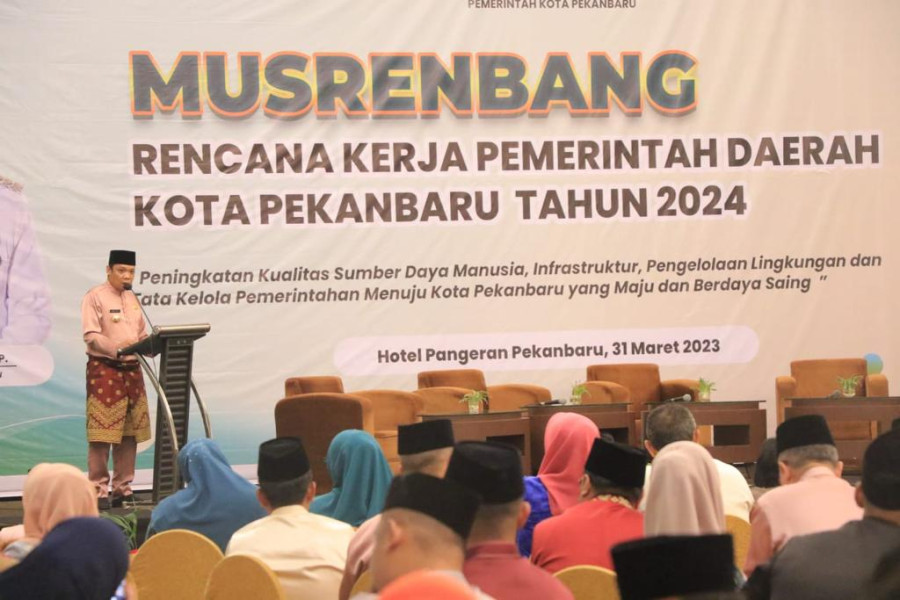 Buka Musrenbang Tingkat Kota Pekanbaru, Pj Wali Kota Tekankan 5 Masalah Ini