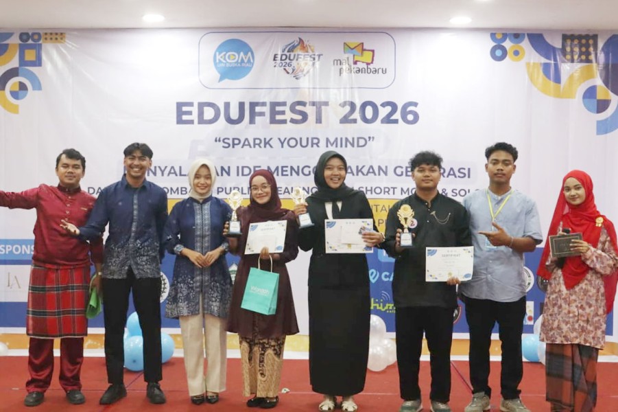 Mahasiswa Komunikasi Angkatan 2023 UIN Suska Riau Sukses Gelar EDUFEST 2026