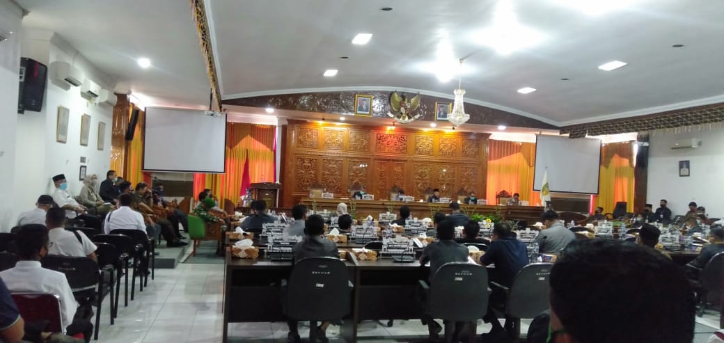 Paripurna DPRD Kuantan Singingi, Penyampaian Rekomendasi LKPJ Bupati Tahun 2019.