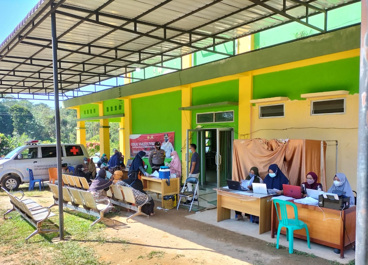 Polsek Pangkalan Lesung Kembali Gelar Vaksinasi Massal Covid-19